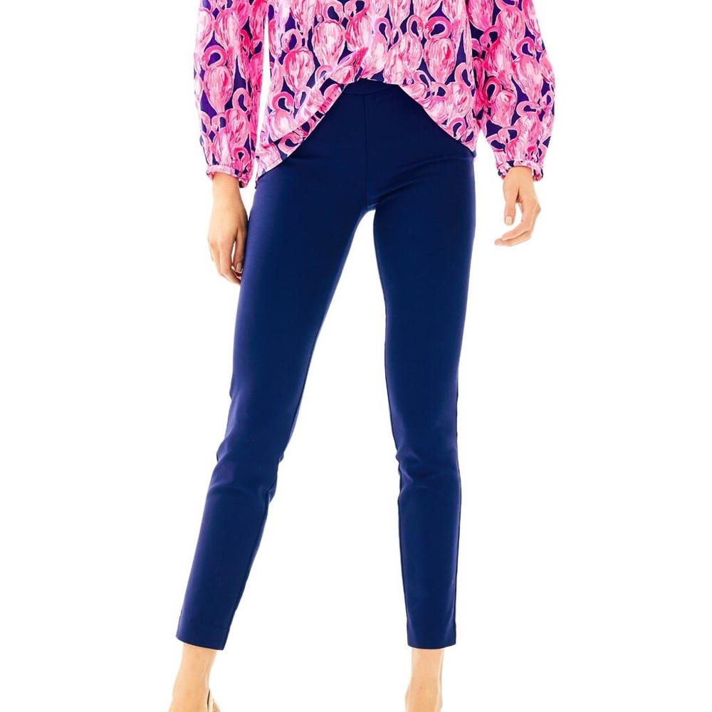Lilly Pulitzer Alessia Stretch Dinner Pants Blue Size 4